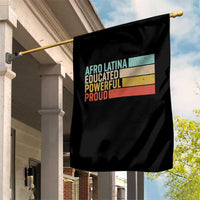 Afro Latina Garden Flag Educated Powerful Proud Hispanic Heritage Month - Wonder Print Shop
