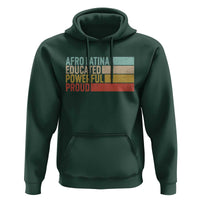 Afro Latina Hoodie Educated Powerful Proud Hispanic Heritage Month - Wonder Print Shop