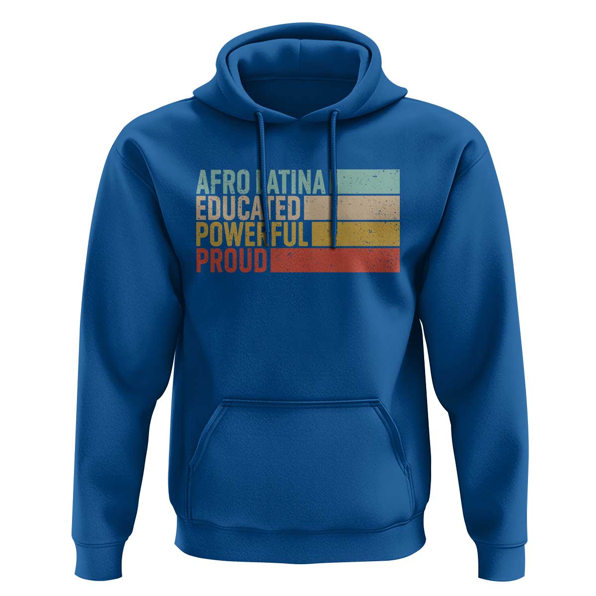 Afro Latina Hoodie Educated Powerful Proud Hispanic Heritage Month - Wonder Print Shop