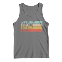 Afro Latina Tank Top Educated Powerful Proud Hispanic Heritage Month - Wonder Print Shop