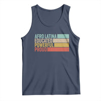 Afro Latina Tank Top Educated Powerful Proud Hispanic Heritage Month - Wonder Print Shop