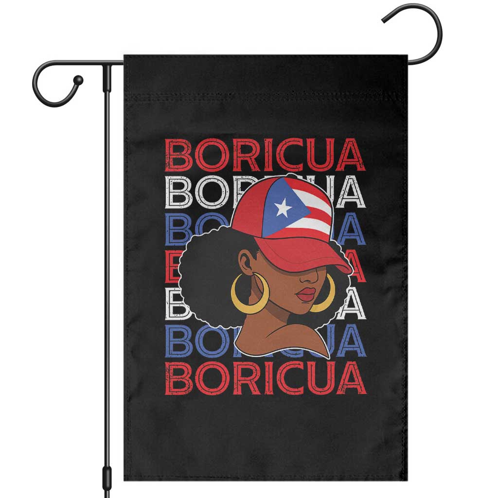 Puerto Rico Boricua Girl  Proud Puerto Rican Hispanic Heritage Garden Flag - Wonder Print Shop