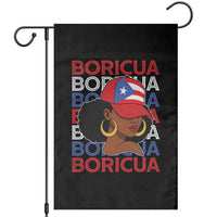 Puerto Rico Boricua Girl  Proud Puerto Rican Hispanic Heritage Garden Flag - Wonder Print Shop