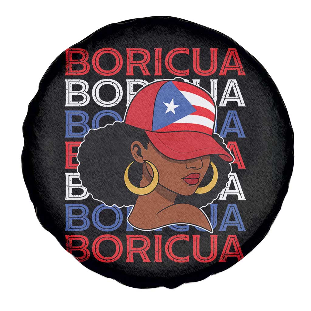 Puerto Rico Boricua Girl  Proud Puerto Rican Hispanic Heritage Spare Tire Cover - Wonder Print Shop