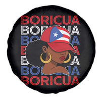 Puerto Rico Boricua Girl  Proud Puerto Rican Hispanic Heritage Spare Tire Cover - Wonder Print Shop