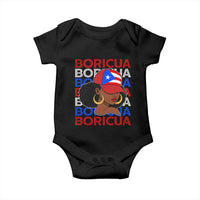 Puerto Rico Boricua Girl  Proud Puerto Rican Hispanic Heritage Baby Onesie - Wonder Print Shop