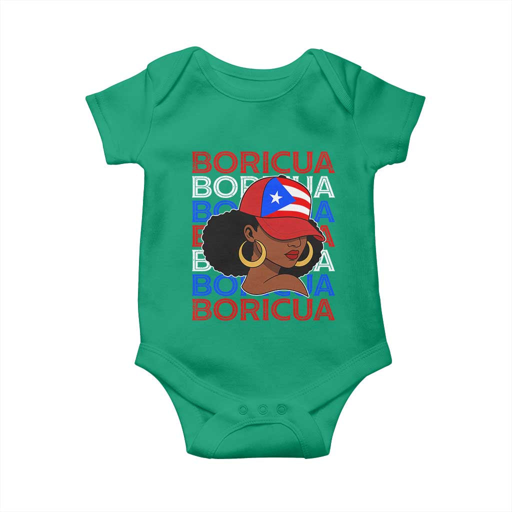 Puerto Rico Boricua Girl  Proud Puerto Rican Hispanic Heritage Baby Onesie - Wonder Print Shop