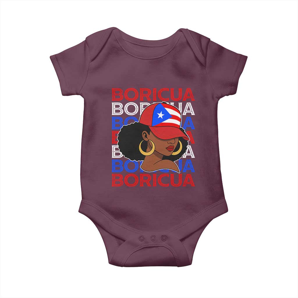Puerto Rico Boricua Girl  Proud Puerto Rican Hispanic Heritage Baby Onesie - Wonder Print Shop