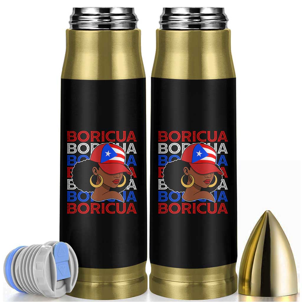 Puerto Rico Boricua Girl  Proud Puerto Rican Hispanic Heritage Bullet Tumbler - Wonder Print Shop