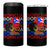 Puerto Rico Boricua Girl  Proud Puerto Rican Hispanic Heritage 4 in 1 Can Cooler Tumbler - Wonder Print Shop