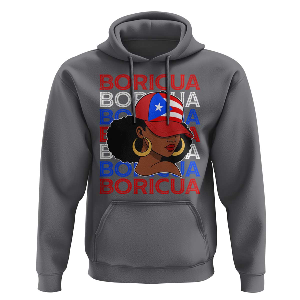 Puerto Rico Boricua Girl  Proud Puerto Rican Hispanic Heritage Hoodie - Wonder Print Shop
