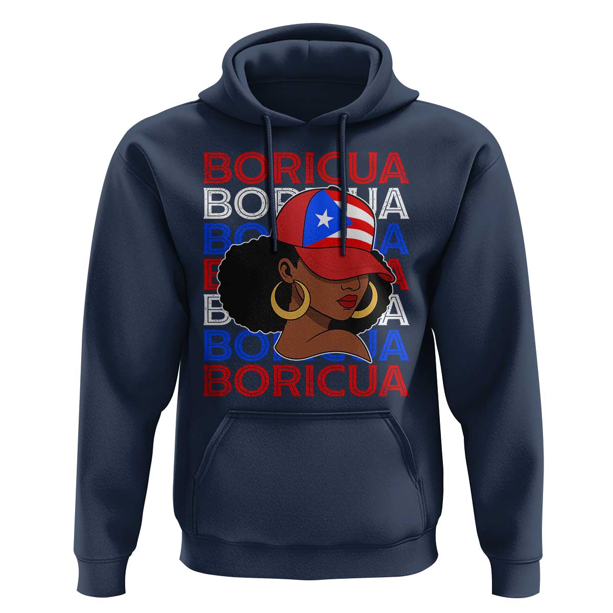 Puerto Rico Boricua Girl  Proud Puerto Rican Hispanic Heritage Hoodie - Wonder Print Shop