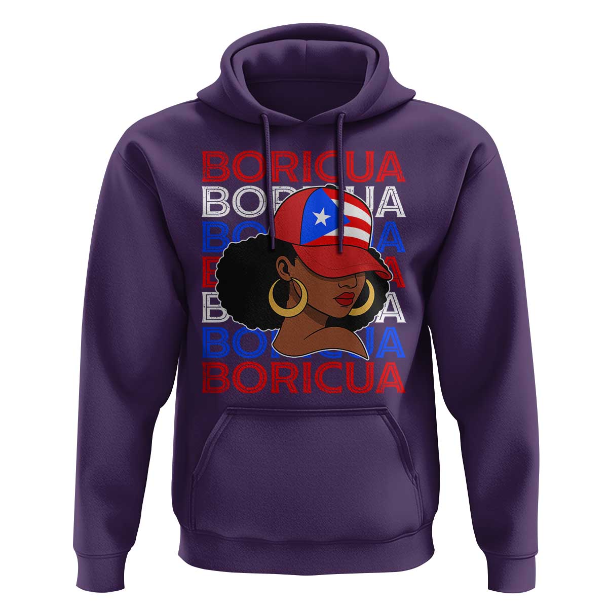 Puerto Rico Boricua Girl  Proud Puerto Rican Hispanic Heritage Hoodie - Wonder Print Shop