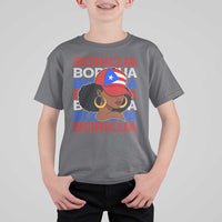 Puerto Rico Boricua Girl  Proud Puerto Rican Hispanic Heritage T Shirt For Kid - Wonder Print Shop