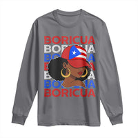 Puerto Rico Boricua Girl  Proud Puerto Rican Hispanic Heritage Long Sleeve Shirt - Wonder Print Shop
