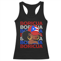 Puerto Rico Boricua Girl  Proud Puerto Rican Hispanic Heritage Racerback Tank Top - Wonder Print Shop