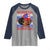 Puerto Rico Boricua Girl  Proud Puerto Rican Hispanic Heritage Raglan Shirt - Wonder Print Shop