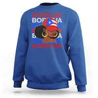 Puerto Rico Boricua Girl  Proud Puerto Rican Hispanic Heritage Sweatshirt - Wonder Print Shop