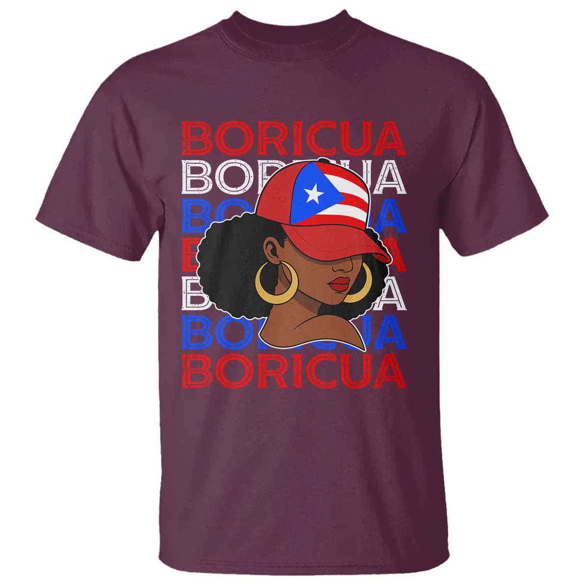 Puerto Rico Boricua Girl  Proud Puerto Rican Hispanic Heritage T Shirt - Wonder Print Shop