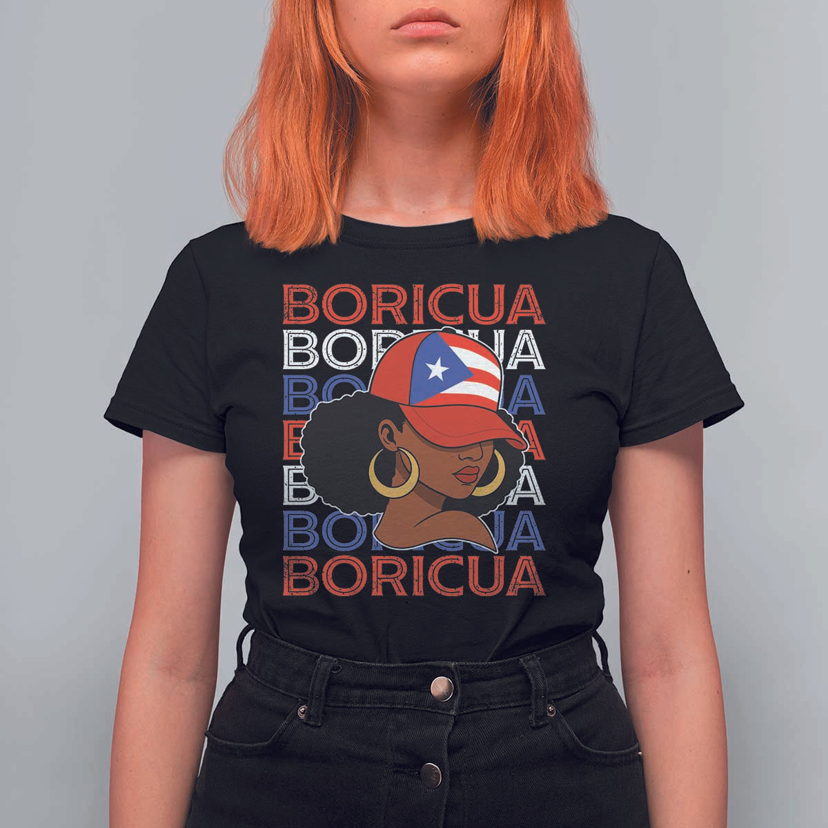 Puerto Rico Boricua Girl  Proud Puerto Rican Hispanic Heritage T Shirt For Women - Wonder Print Shop
