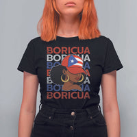 Puerto Rico Boricua Girl  Proud Puerto Rican Hispanic Heritage T Shirt For Women - Wonder Print Shop