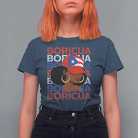 Puerto Rico Boricua Girl  Proud Puerto Rican Hispanic Heritage T Shirt For Women - Wonder Print Shop