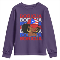 Puerto Rico Boricua Girl  Proud Puerto Rican Hispanic Heritage Youth Sweatshirt - Wonder Print Shop