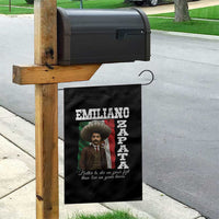 Emiliano Zapata Garden Flag Better To Die On Your Feet Than Live On Your Knees Mexican Revolution - Wonder Print Shop