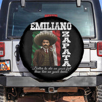 Emiliano Zapata Spare Tire Cover Better To Die On Your Feet Than Live On Your Knees Mexican Revolution - Wonder Print Shop