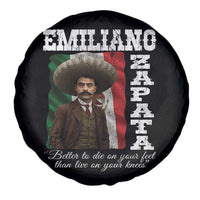 Emiliano Zapata Spare Tire Cover Better To Die On Your Feet Than Live On Your Knees Mexican Revolution - Wonder Print Shop