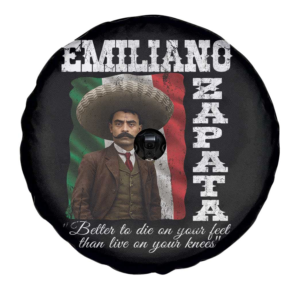 Emiliano Zapata Spare Tire Cover Better To Die On Your Feet Than Live On Your Knees Mexican Revolution - Wonder Print Shop