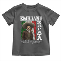 Emiliano Zapata Toddler T Shirt Better To Die On Your Feet Than Live On Your Knees Mexican Revolution - Wonder Print Shop