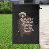 Emiliano Zapata Garden Flag Mejor Morir De Pie Que Vivir Toda Una Vida Arrodillado - Wonder Print Shop