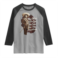Emiliano Zapata Raglan Shirt Mejor Morir De Pie Que Vivir Toda Una Vida Arrodillado - Wonder Print Shop