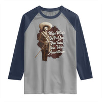 Emiliano Zapata Raglan Shirt Mejor Morir De Pie Que Vivir Toda Una Vida Arrodillado - Wonder Print Shop