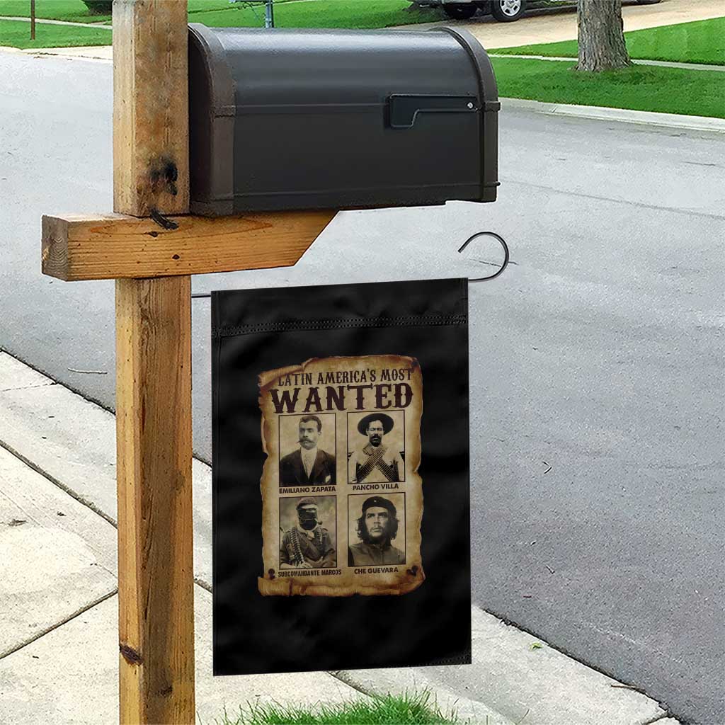 Latin America's Most Wanted Revolution Latino Hispanic Heritage Garden Flag Wanted Sign - Wonder Print Shop