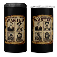 Latin America's Most Wanted Revolution Latino Hispanic Heritage 4 in 1 Can Cooler Tumbler Wanted Sign - Wonder Print Shop