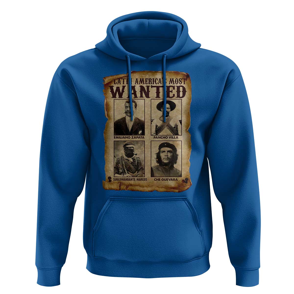 Latin America's Most Wanted Revolution Latino Hispanic Heritage Hoodie Wanted Sign - Wonder Print Shop
