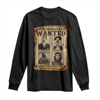 Latin America's Most Wanted Revolution Latino Hispanic Heritage Long Sleeve Shirt Wanted Sign - Wonder Print Shop
