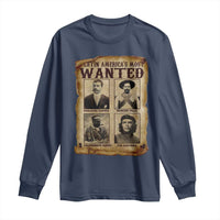 Latin America's Most Wanted Revolution Latino Hispanic Heritage Long Sleeve Shirt Wanted Sign - Wonder Print Shop