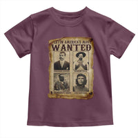 Latin America's Most Wanted Revolution Latino Hispanic Heritage Toddler T Shirt Wanted Sign - Wonder Print Shop