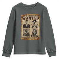 Latin America's Most Wanted Revolution Latino Hispanic Heritage Youth Sweatshirt Wanted Sign - Wonder Print Shop