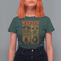 Latin America's Most Wanted T Shirt For Women Mexican Revolution Latino Hispanic Heritage - Wonder Print Shop