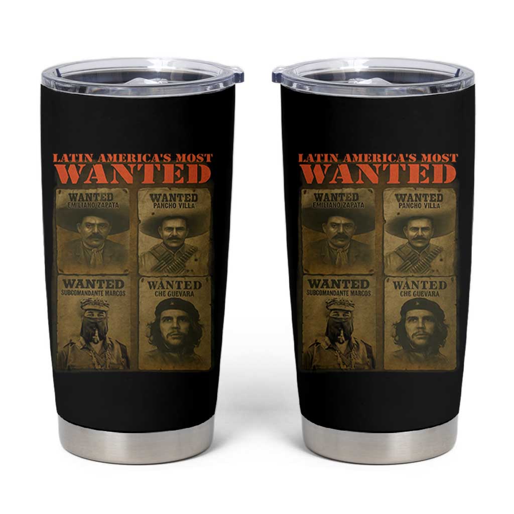 Latin America's Most Wanted Tumbler Cup Mexican Revolution Latino Hispanic Heritage - Wonder Print Shop