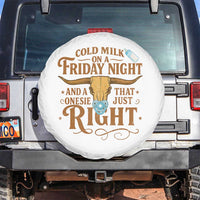 Funny Cold Milk On A Friday Night And A Onesie That Fits Just Right Spare Tire Cover Longhorn Cow Skull - Wonder Print Shop