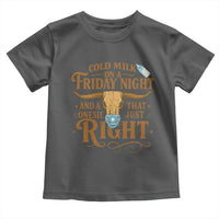 Funny Cold Milk On A Friday Night And A Onesie That Fits Just Right Toddler T Shirt Longhorn Cow Skull - Wonder Print Shop
