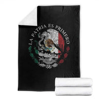 Mexican Pride Throw Blanket La Patria Es Primero Coat Of Arms - Wonder Print Shop