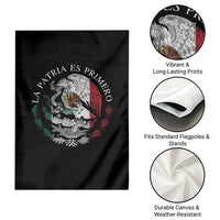 Mexican Pride Garden Flag La Patria Es Primero Coat Of Arms - Wonder Print Shop