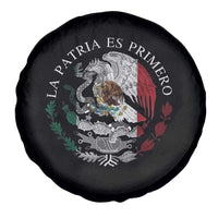 Mexican Pride Spare Tire Cover La Patria Es Primero Coat Of Arms - Wonder Print Shop