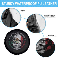 Mexican Pride Spare Tire Cover La Patria Es Primero Coat Of Arms - Wonder Print Shop